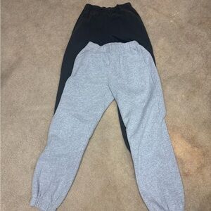 Brandy Melville Black and Gray Joggers